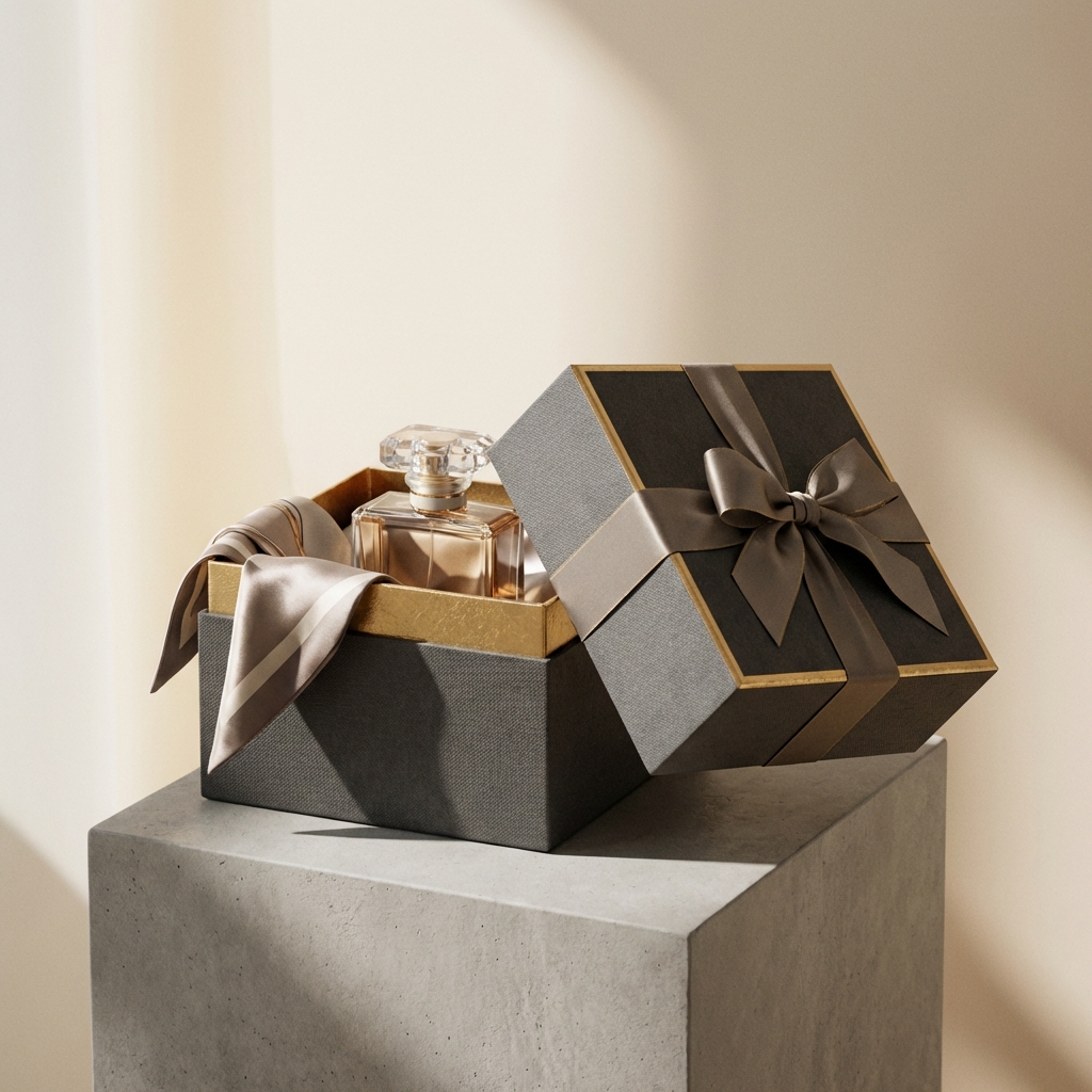 Premium Gift Box Mockup